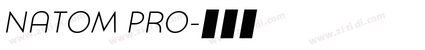 NATOM PRO字体转换 NATOM PRO字体转换